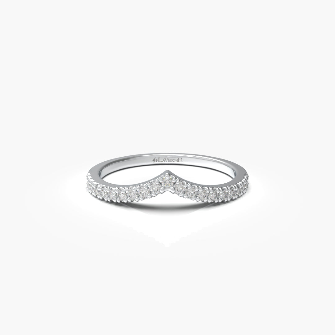 Chevron Diamond Ring