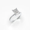 1 Carat Emerald Cut Solitaire Lab Grown Engagement Ring