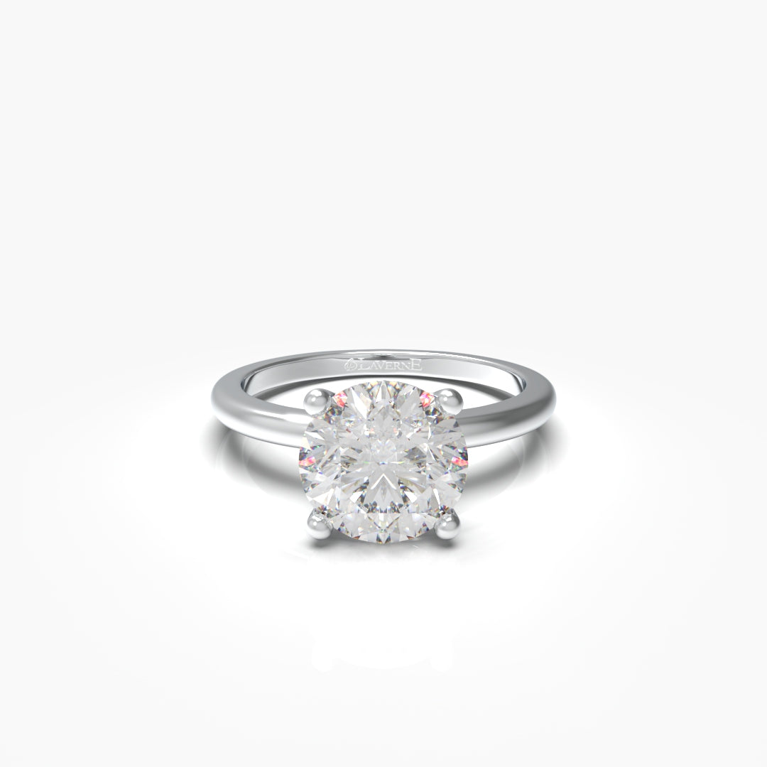 1 Carat Round Solitaire Lab Grown Engagement Ring