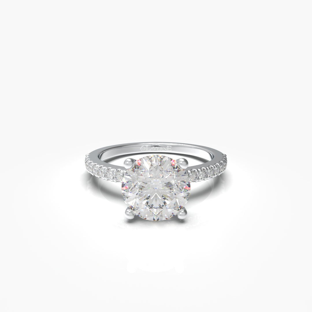 1 Carat Round Solitaire Lab Grown Engagement Ring