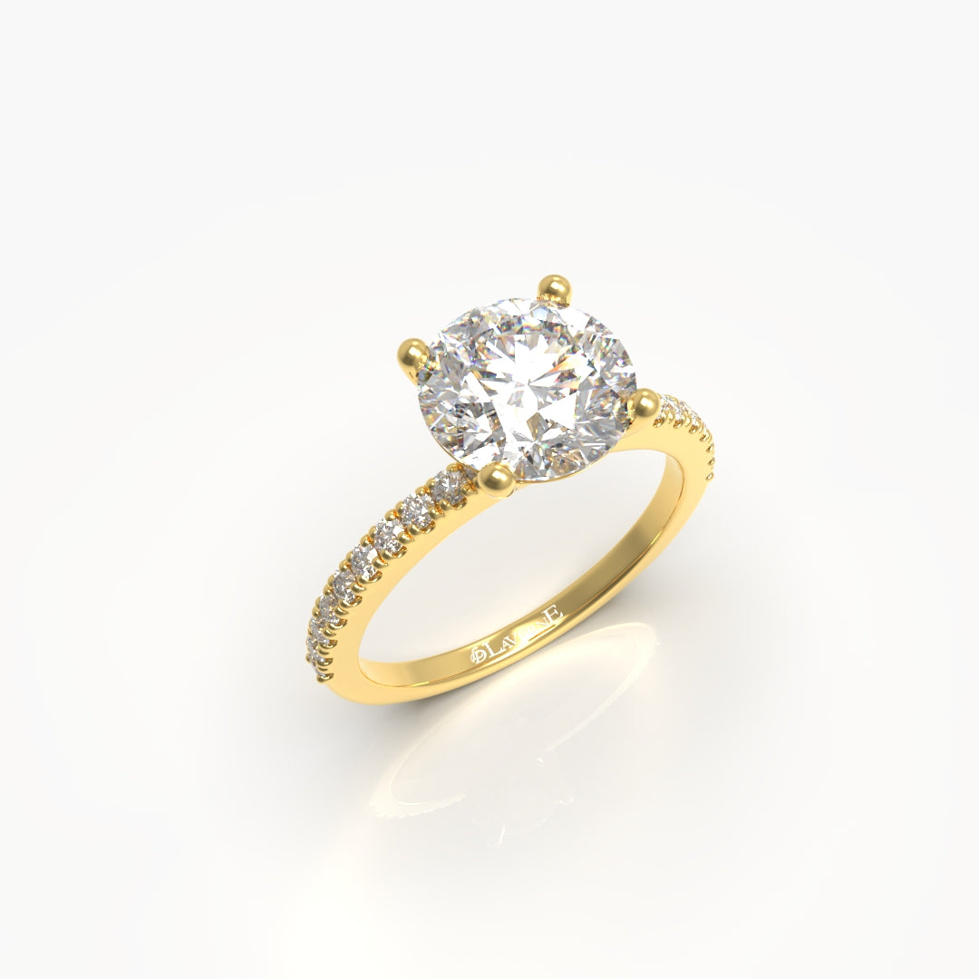 1 Carat Round Solitaire Lab Grown Engagement Ring