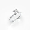 1 Carat Cushion Solitaire Lab Grown Engagement Ring