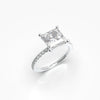 1 Carat Princess Solitaire Lab Grown Engagement Ring