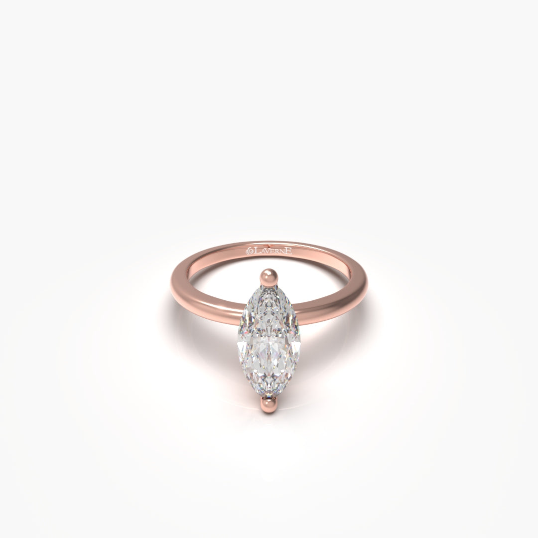 1 Carat Marquise Solitaire Lab Grown Engagement Ring