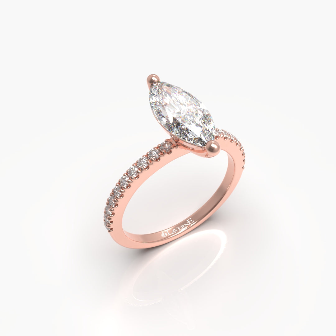 1 Carat Marquise Solitaire Lab Grown Engagement Ring