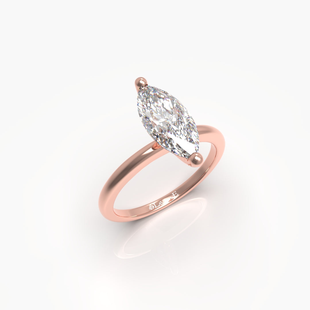 1 Carat Marquise Solitaire Lab Grown Engagement Ring