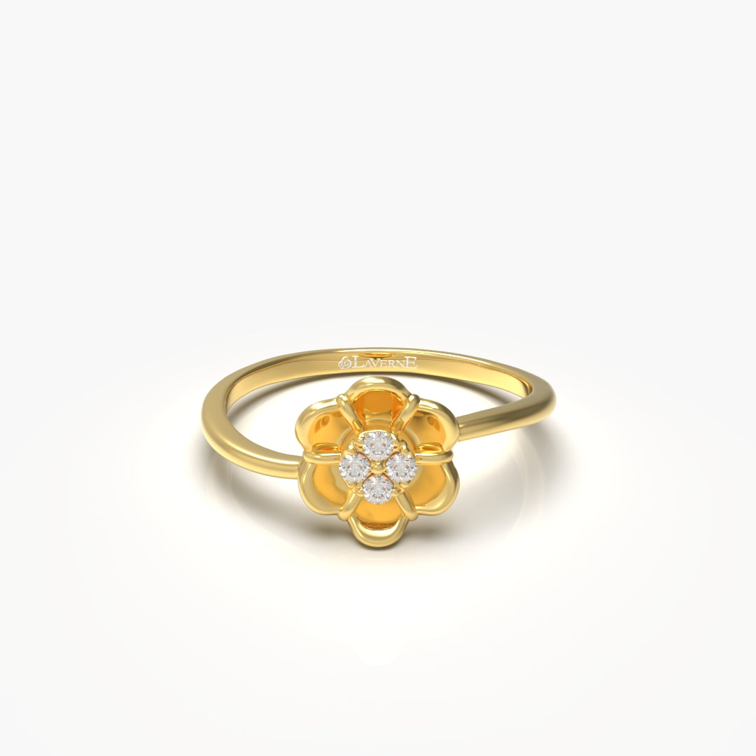 Flower Diamond Ring