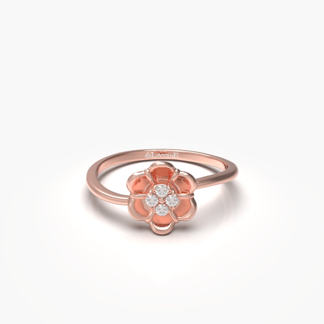 Flower Diamond Ring