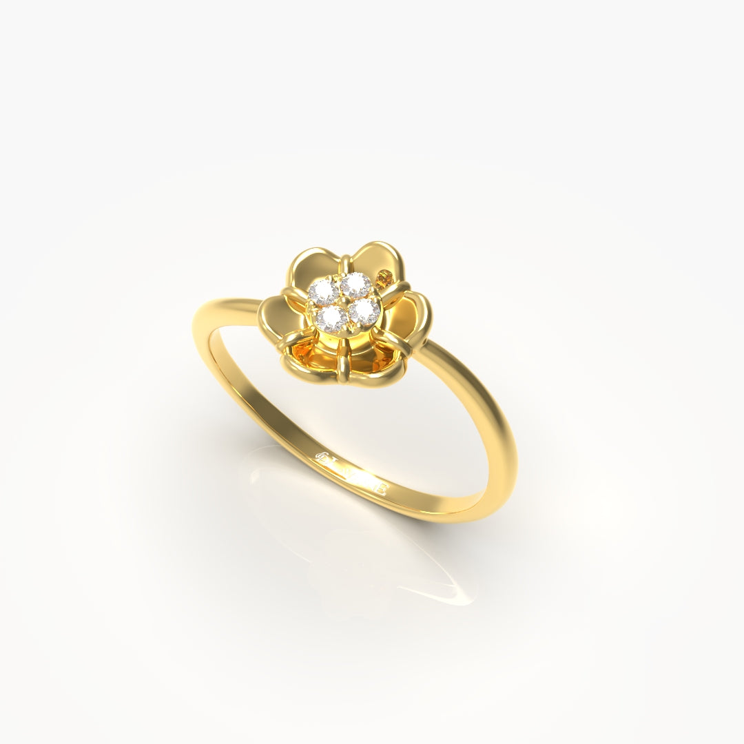 Flower Diamond Ring