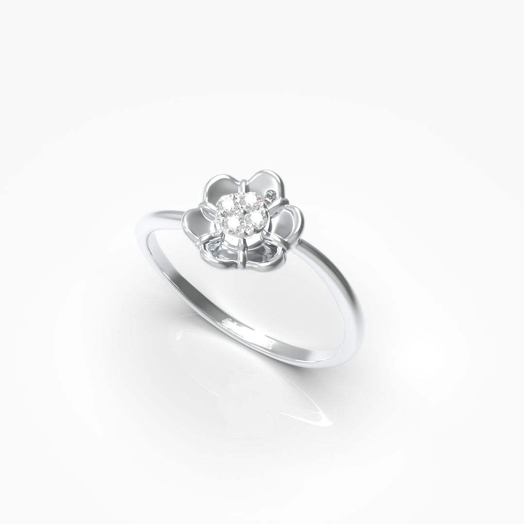 Flower Diamond Ring