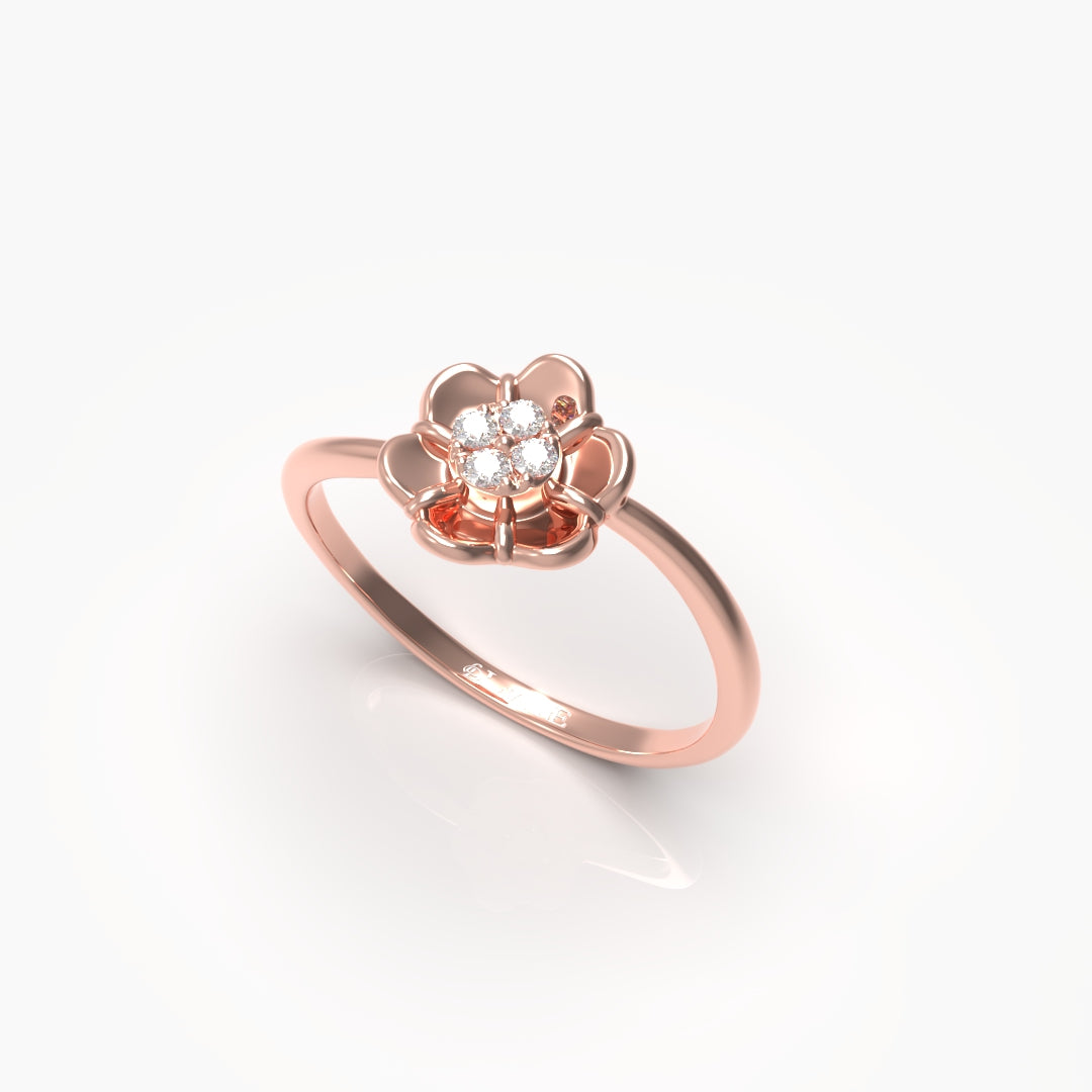 Flower Diamond Ring