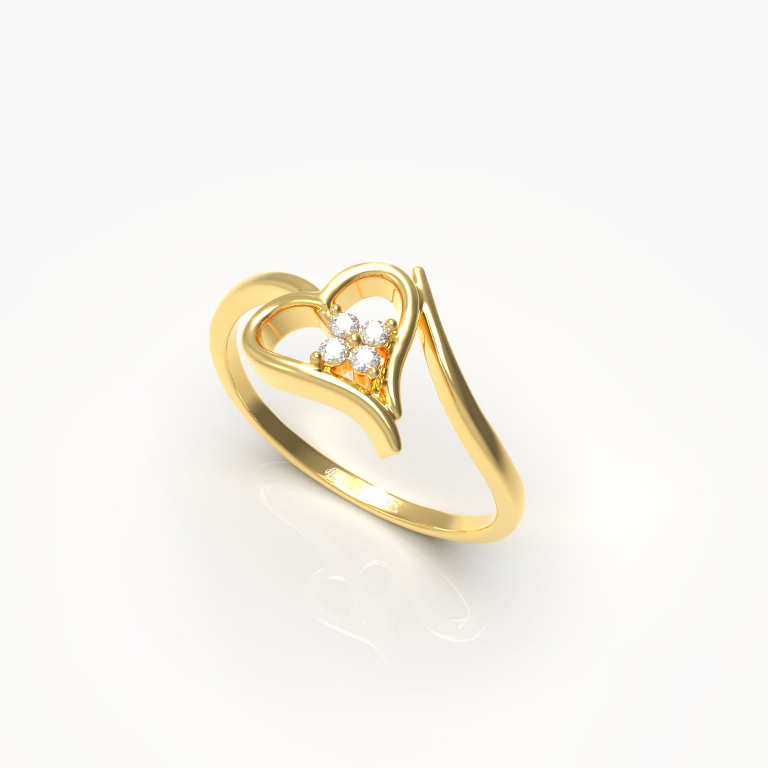 Heart Diamond Ring