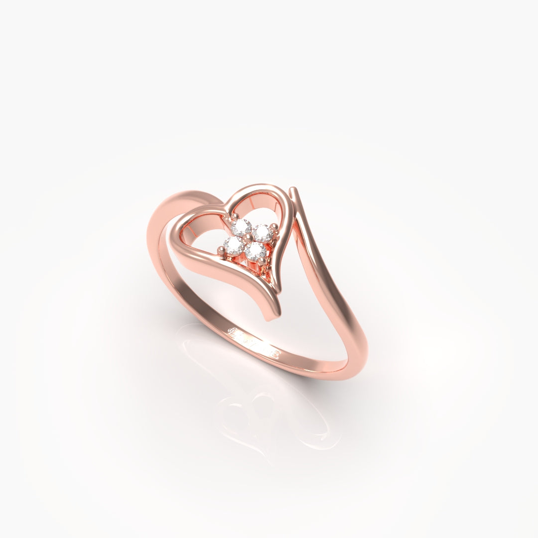 Heart Diamond Ring