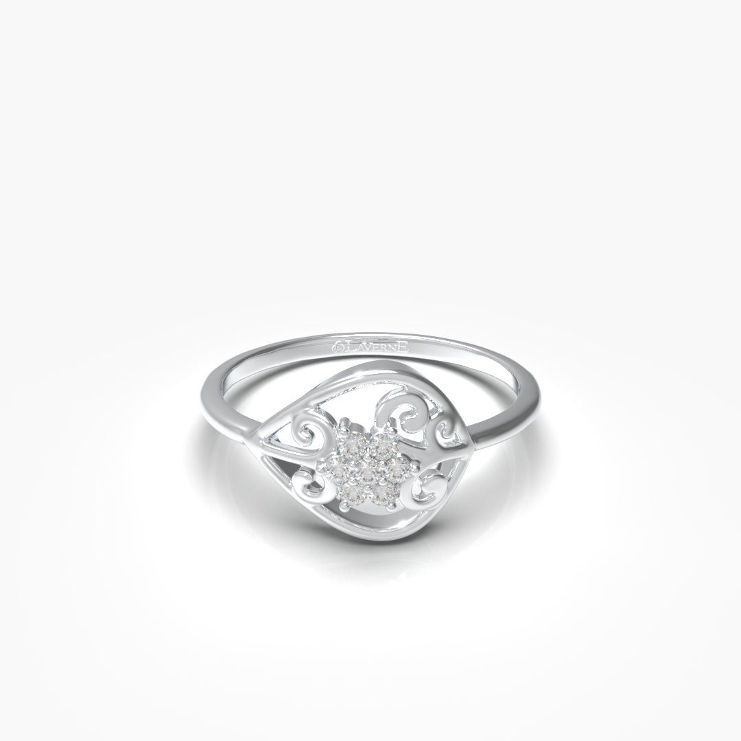 Flower Diamond Ring