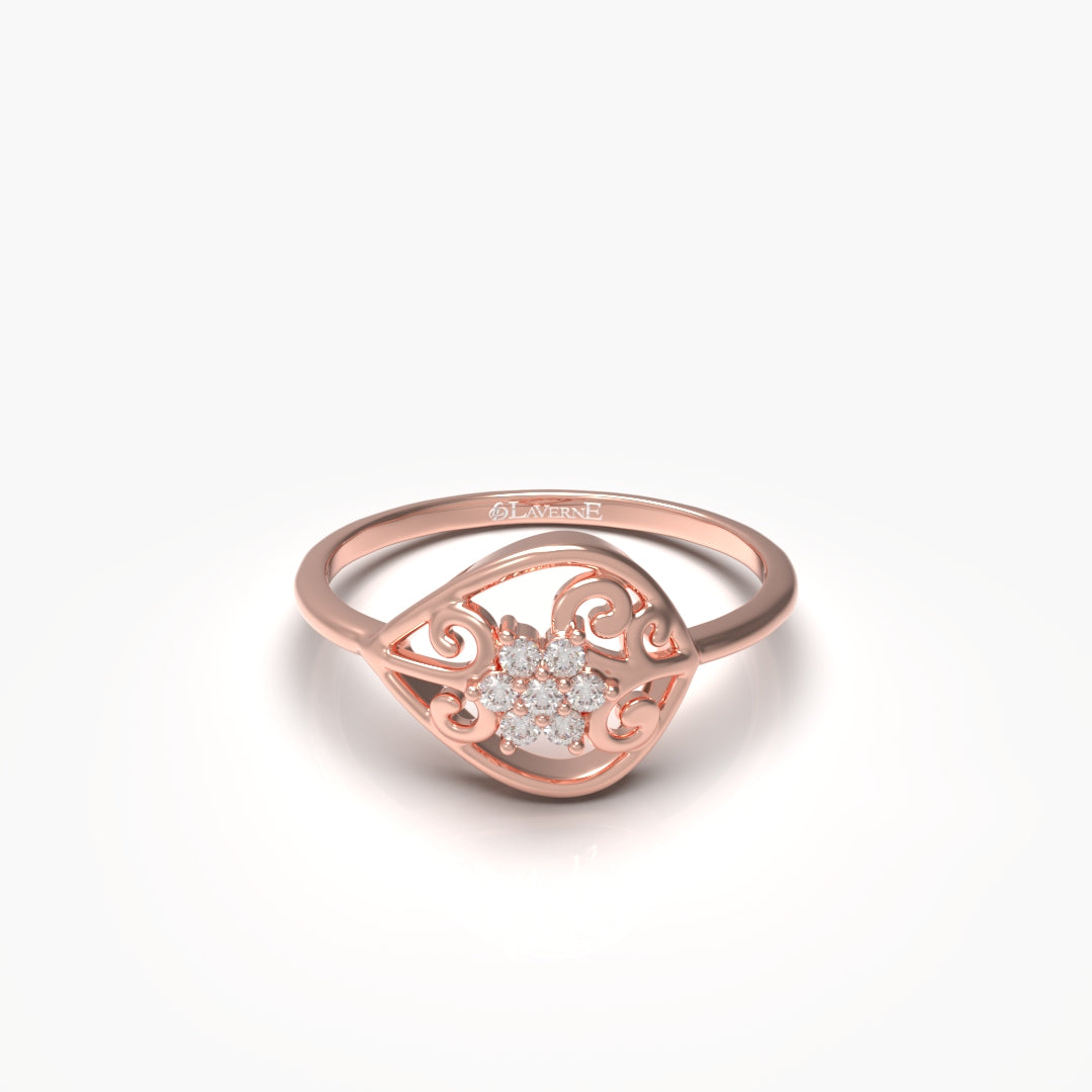 Flower Diamond Ring
