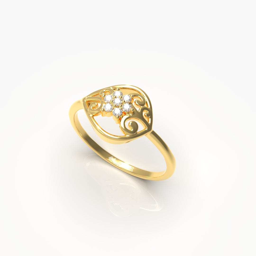Flower Diamond Ring