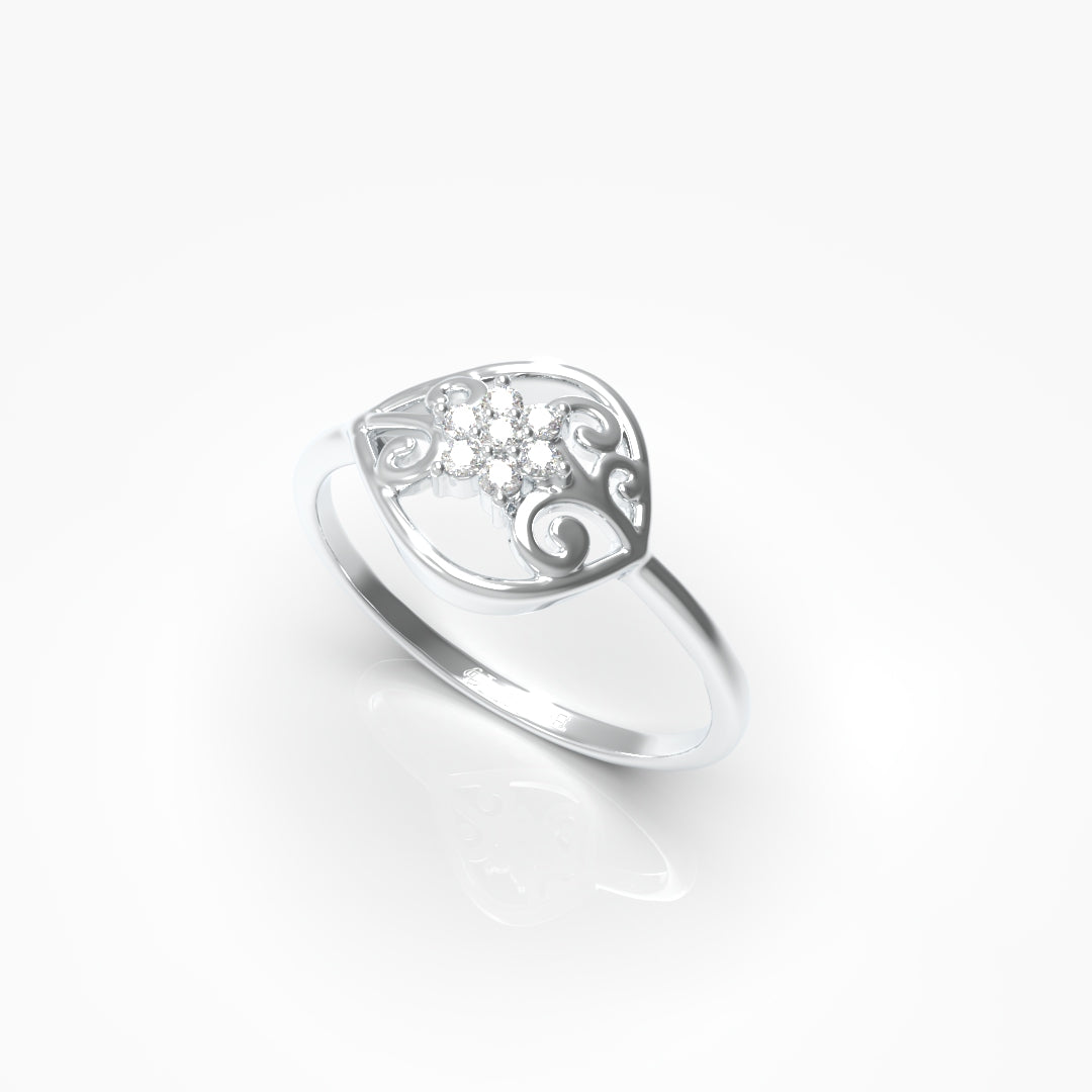 Flower Diamond Ring