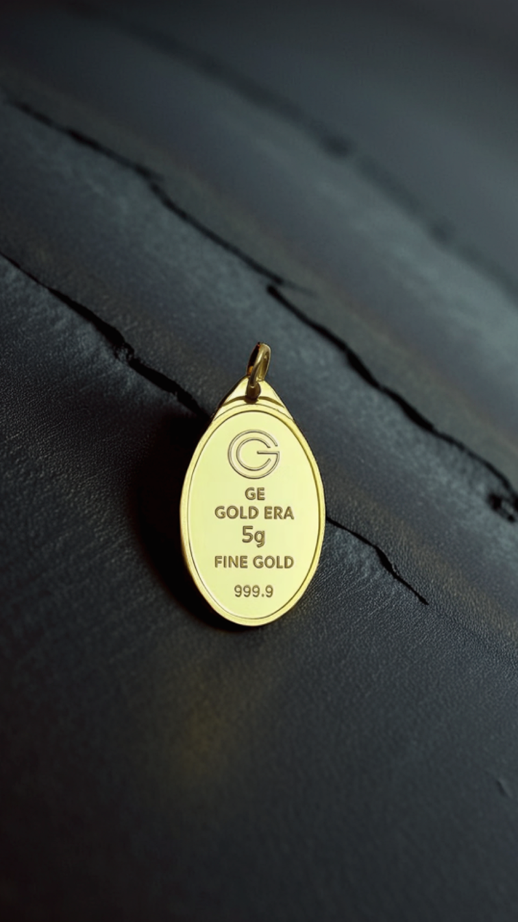 5 Grams Gold Pendant 24K – (Virgin Mary) Design