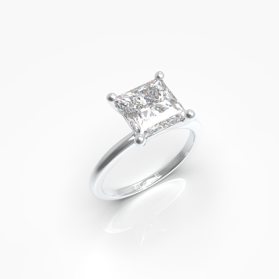 1 Carat Princess Solitaire Lab Grown Engagement Ring