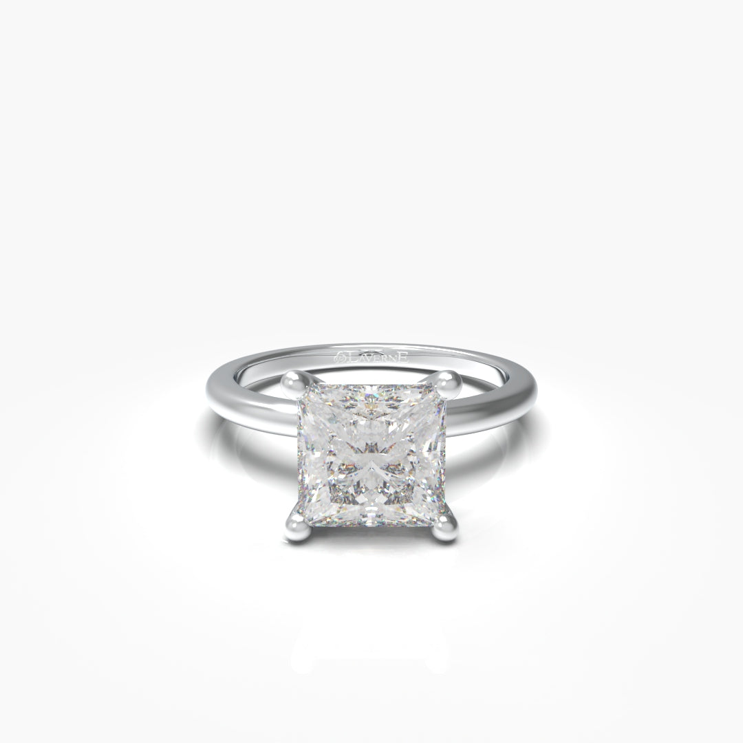 1 Carat Princess Solitaire Lab Grown Engagement Ring