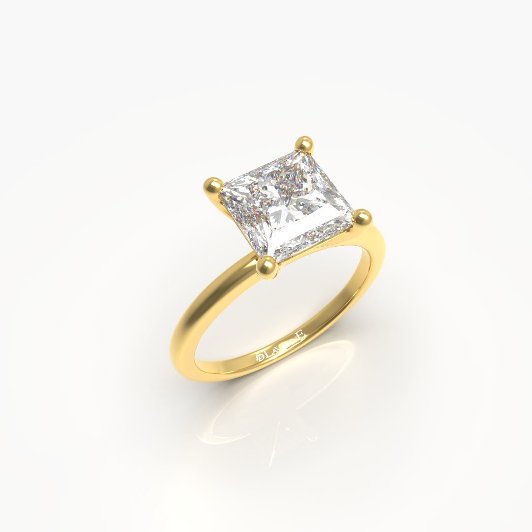 1 Carat Princess Solitaire Lab Grown Engagement Ring