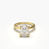 1 Carat Oval Solitaire Lab Grown Engagement Ring