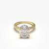 1 Carat Oval Solitaire Lab Grown Engagement Ring