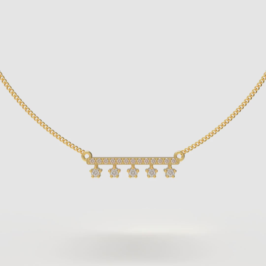 Star and Bar Style Necklace