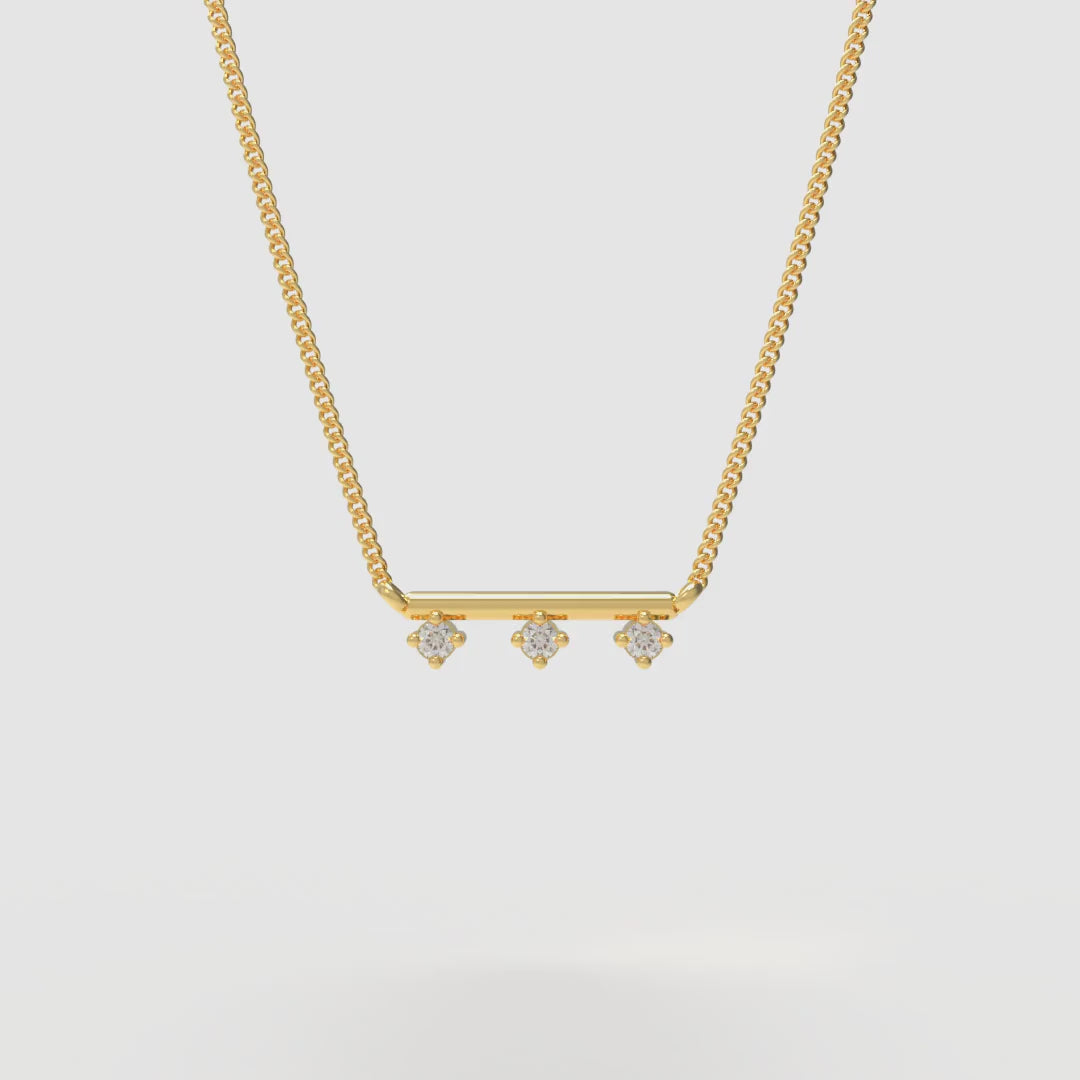 Hearts On Fire Barre Floating Diamond Necklace